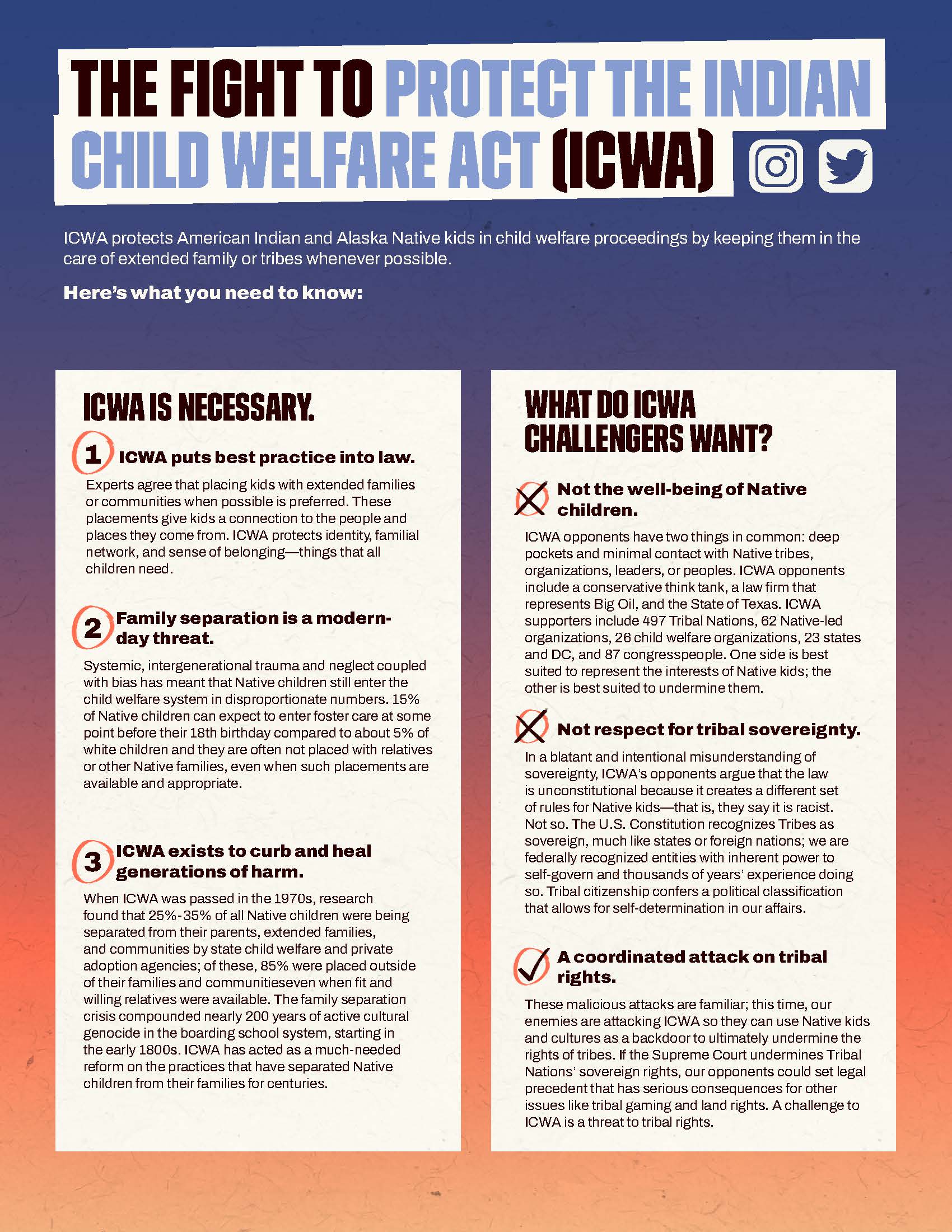 Supporting Native American Children & Families' Rights